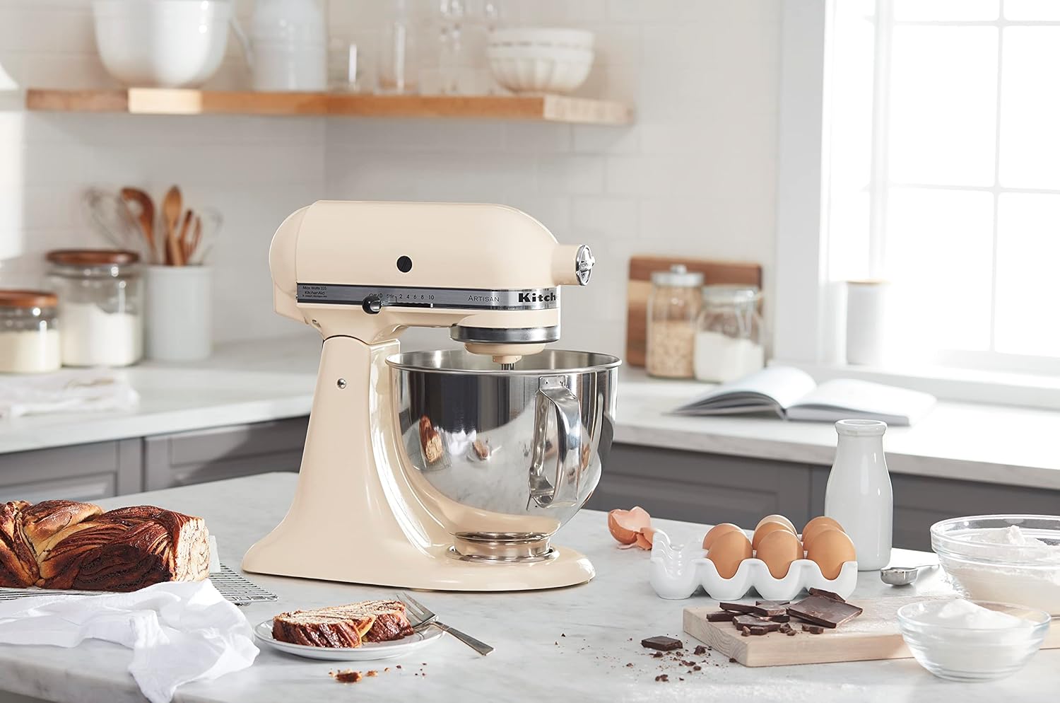 KitchenAid Artisan Series 5 Quart Tilt Head Stand Mixer with Pouring Shield KSM150PS